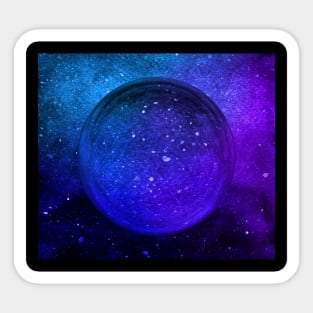 Ombre Purple Blue Galaxy Art Sticker